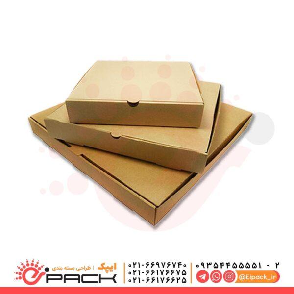 جعبه پیتزا آماده بدون چاپ کد PB01