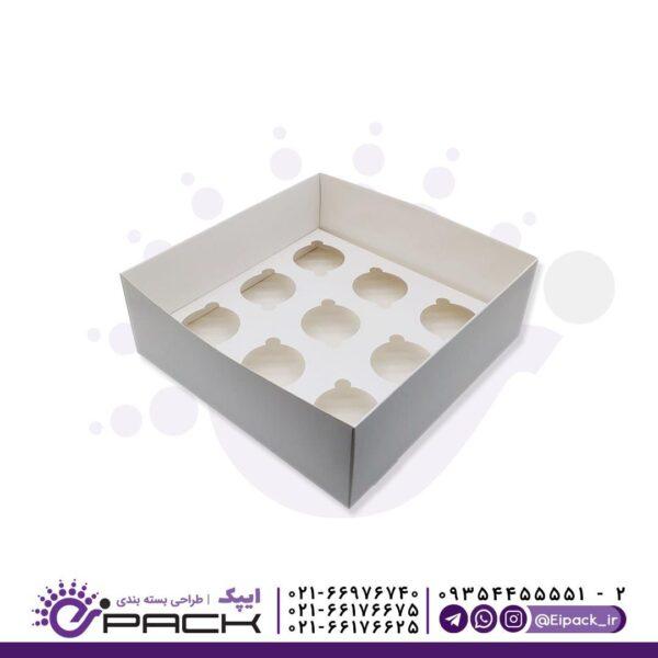 جعبه کاپ کیک 9 تایی کد CC06